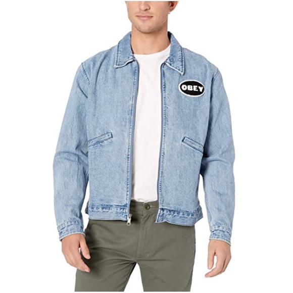 Coats | Obey Denim Jacket | Poshmark